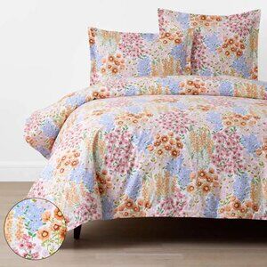 Garden Jubilee Classic Cool Cotton Percale Duvet Cover - Multi, Full/Q